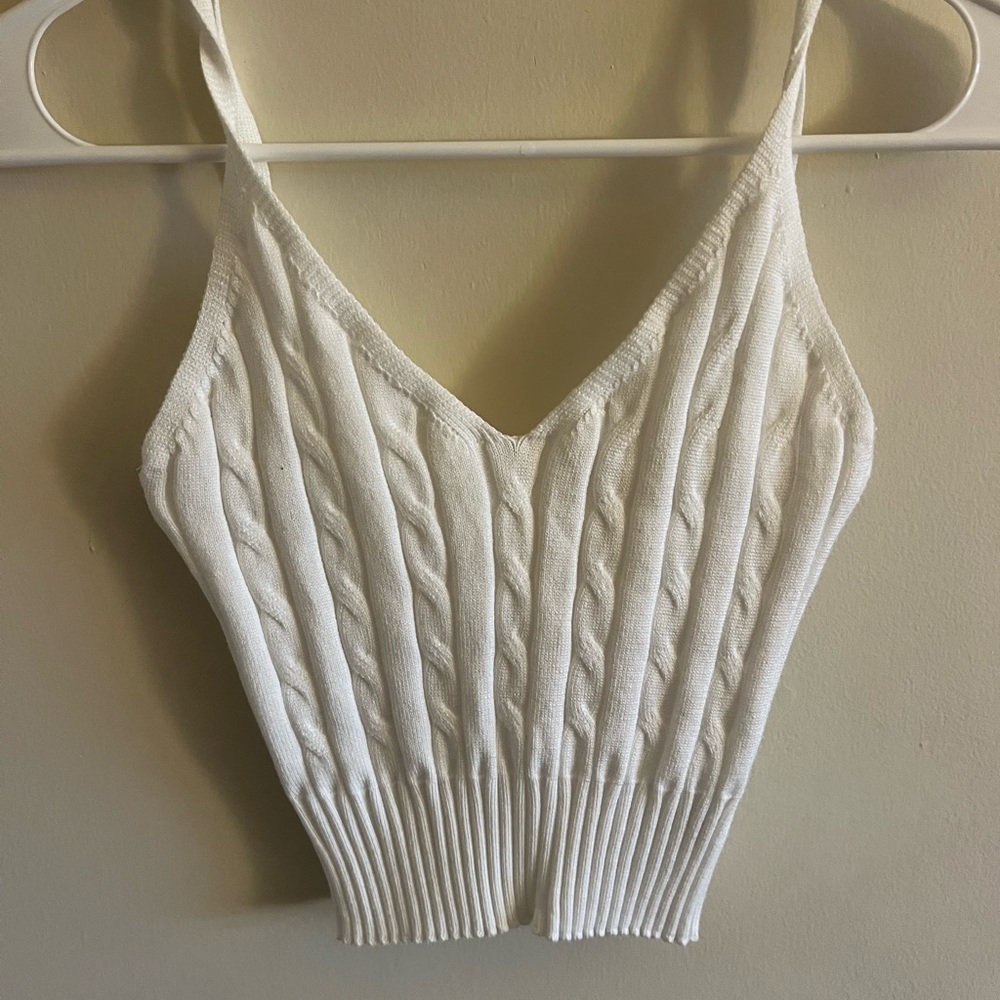 white tank top